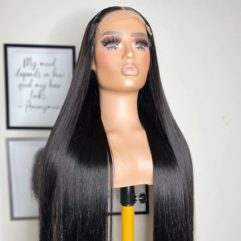 IBH Mink Straight Brazilian Virgin Hair Lace closure Wig With HD undetected lace