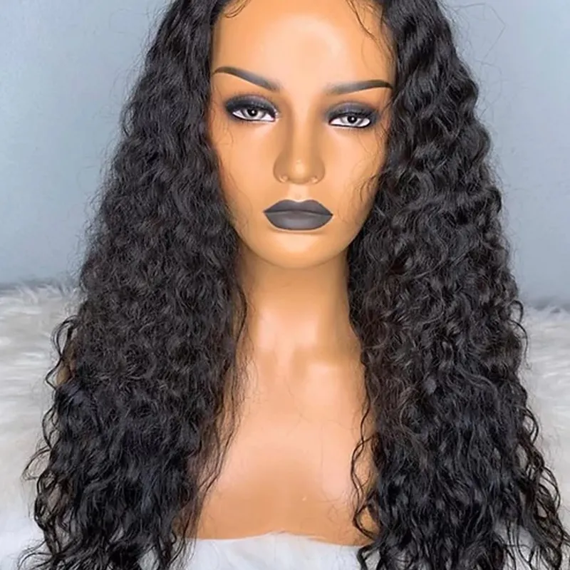 IBH Pre-plucked Undetectable HD Lace Glueless Deep wave Closure Wigs 250% Density