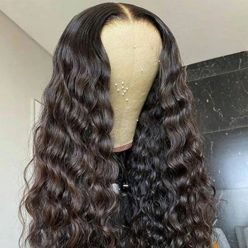 IBH Pre-plucked Undetectable HD Lace Glueless Deep wave Closure Wigs 250% Density