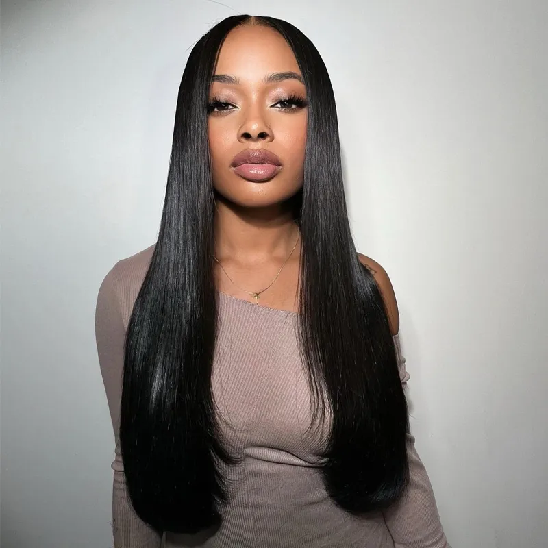 IBH Mink Straight Brazilian Virgin Hair Lace Frontal Wig With HD undetected lace