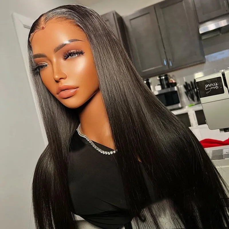 IBH Mink Straight Brazilian Virgin Hair Lace Frontal Wig With HD undetected lace