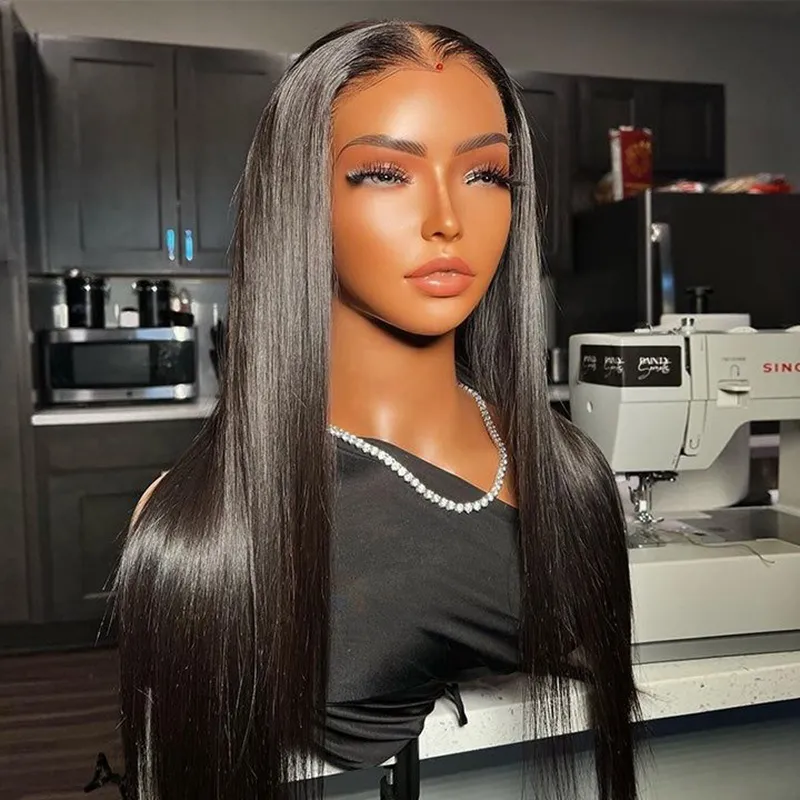 IBH Mink Straight Brazilian Virgin Hair Lace Frontal Wig With HD undetected lace