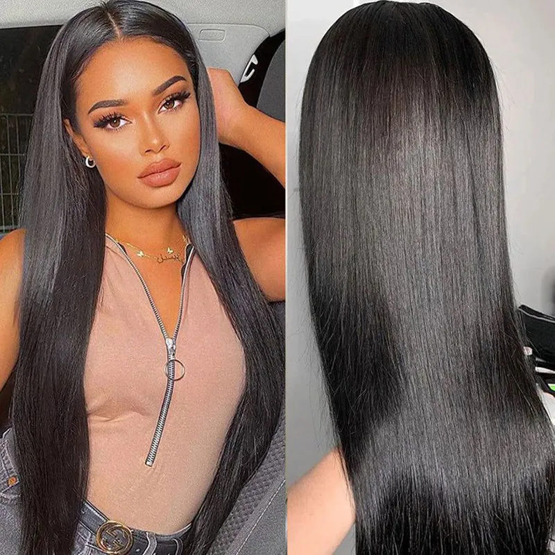 IBH Mink Straight Brazilian Virgin Hair Lace Frontal Wig With HD undetected lace