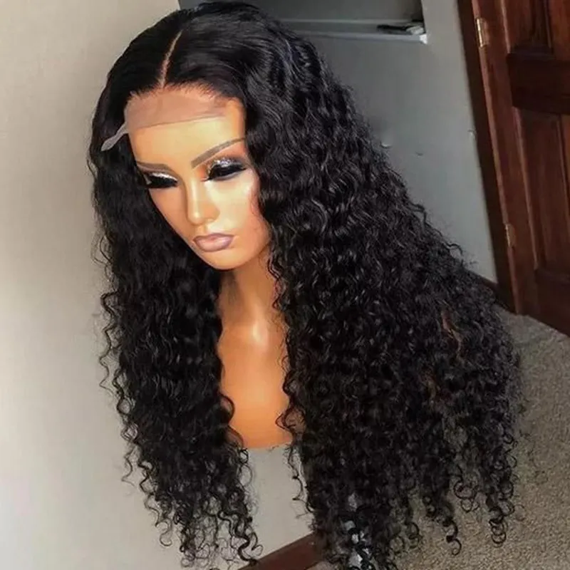 IBH Pre-plucked Undetectable HD Lace Glueless Deep wave Frontal Wigs 250% Density