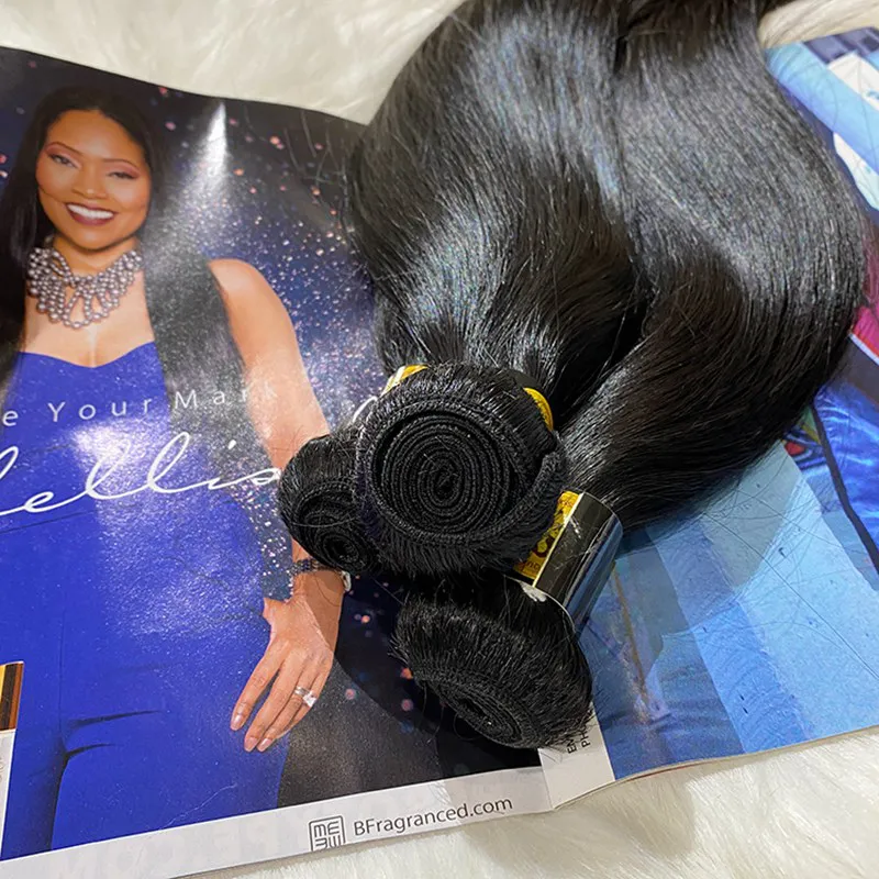 IBH Brazilian hair straight bundles with best quality straight raw hair vendors- Natural Striaght