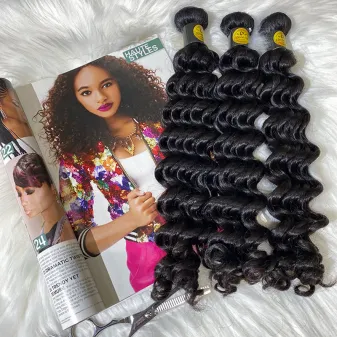 IBH Brazilian hair top quality hair vendors offer to hair salon with perfect hair design-Deep wave