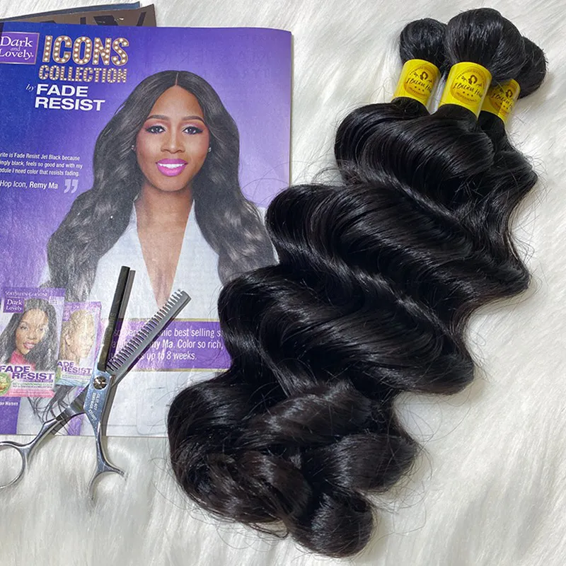 IBH Malaysian hair is best raw malaysian hair vendors offer to black hair salons  - loose wave