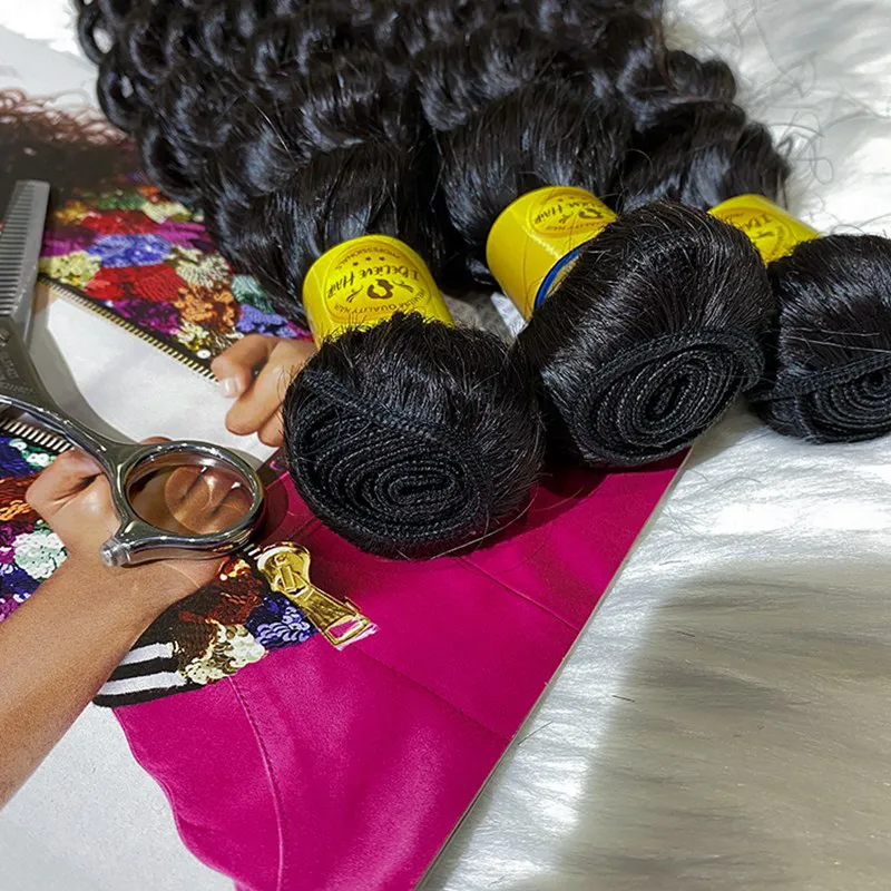 IBH best raw indian hair vendors in india in style hair salon-deep wave