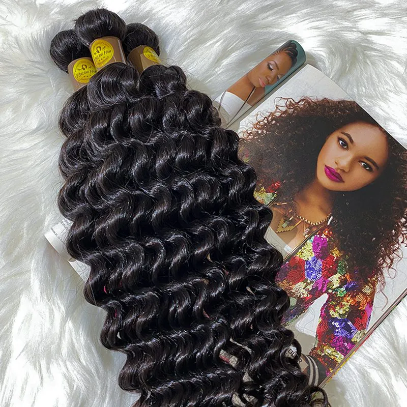 IBH best raw indian hair vendors in india in style hair salon-deep wave