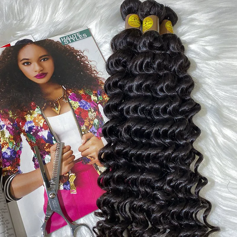 IBH best raw indian hair vendors in india in style hair salon-deep wave