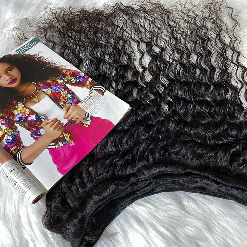 IBH best raw indian hair vendors in india in style hair salon-deep wave